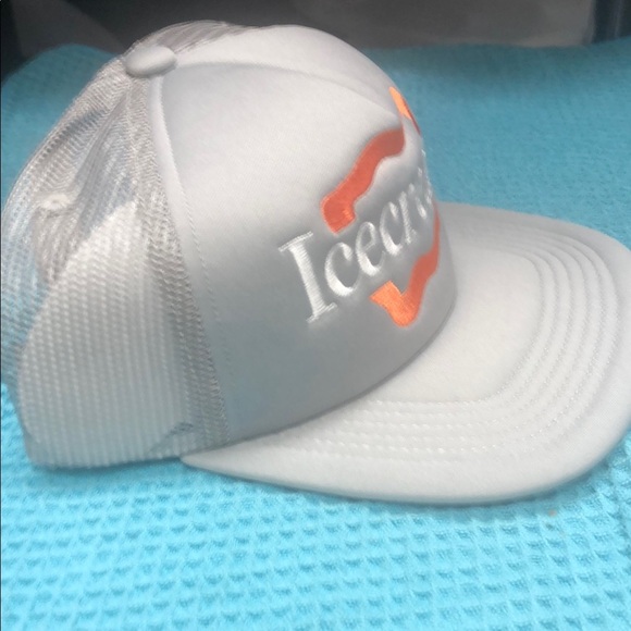 Icecream Light Gray Cap with Orange Logo - Picture 3 of 5